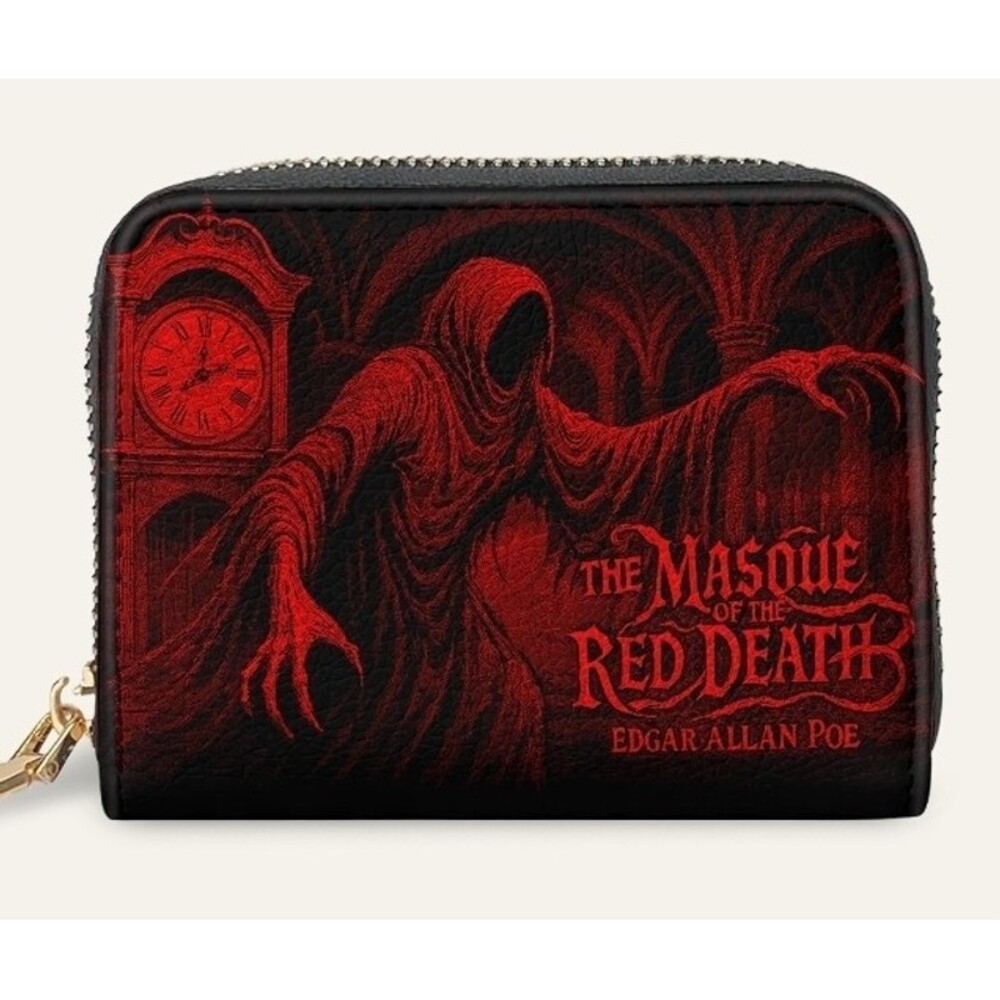 Masque of the Red Death Mini Wallet Horror Goth Halloween Edgar Allan Poe New
